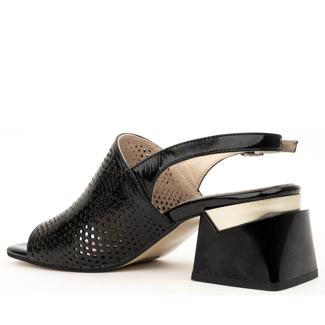 black classic open sandals