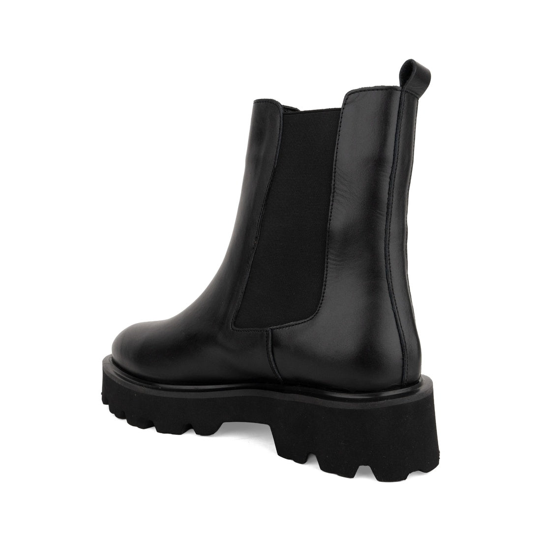 black casual closed booties