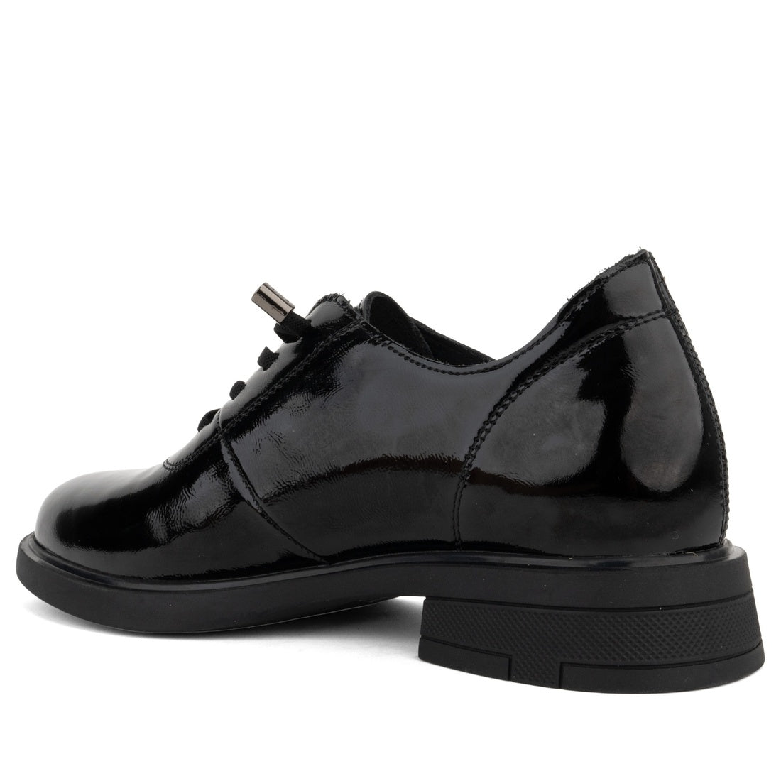 black casual closed sneakers