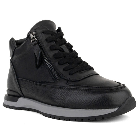 black casual closed booties