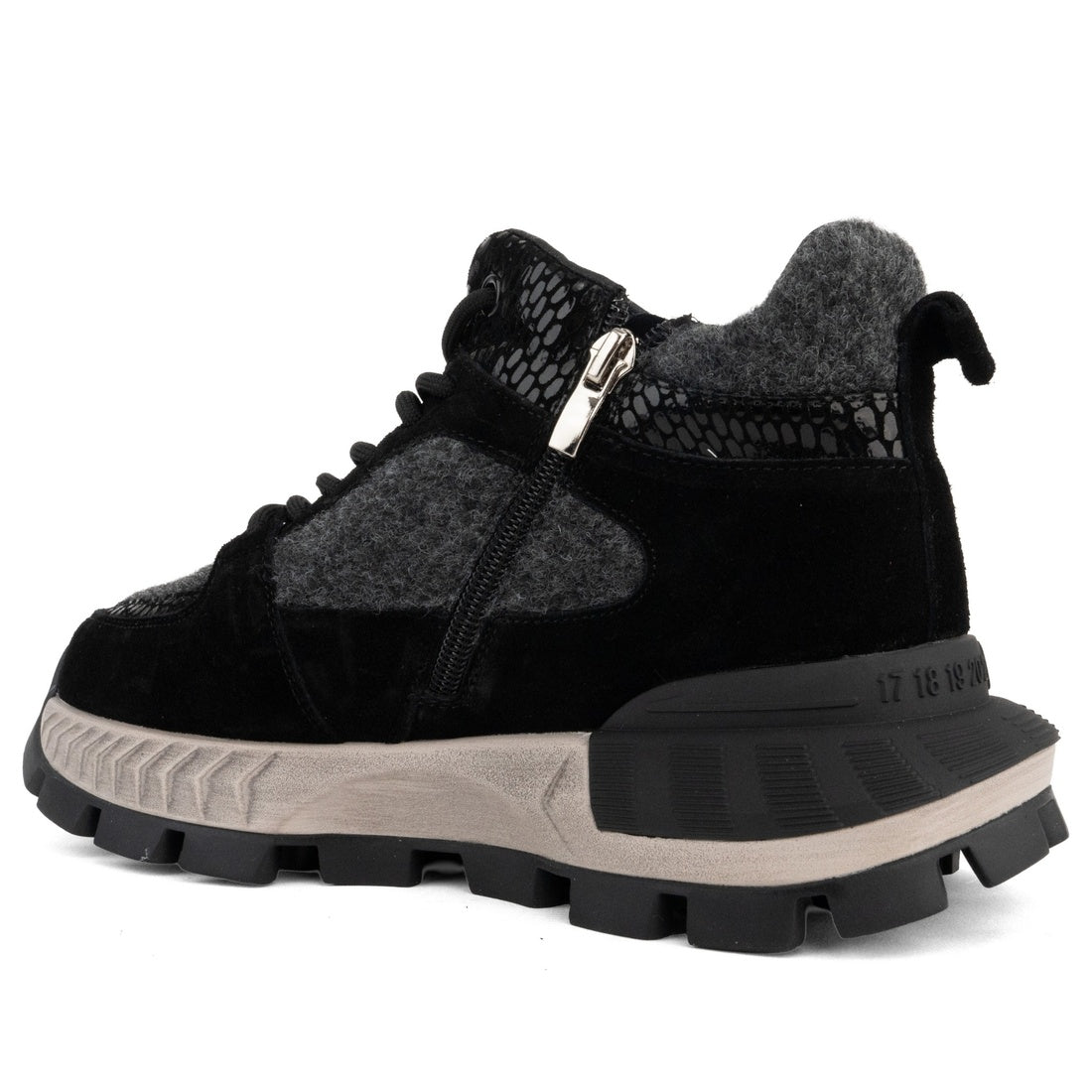 black casual closed booties
