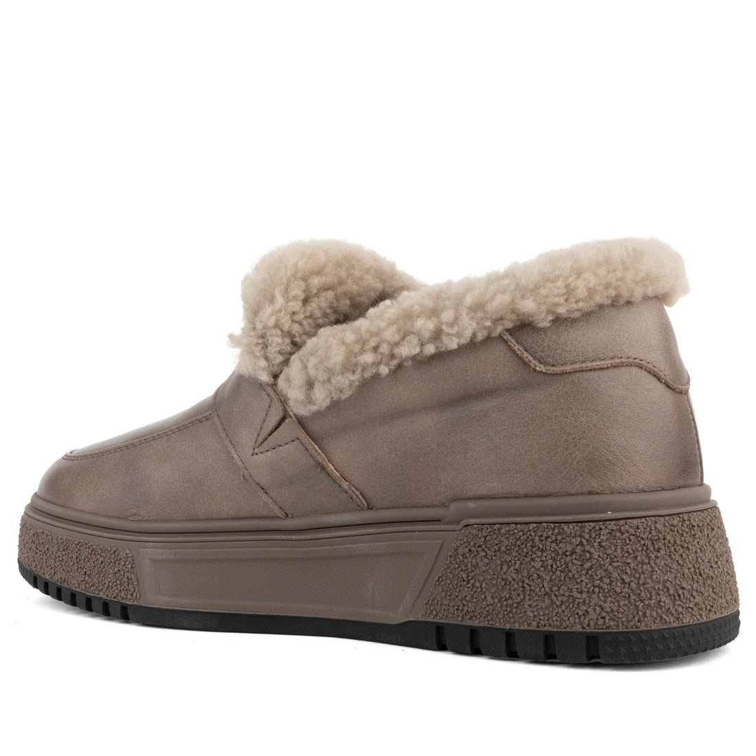 grey casual closed loafers