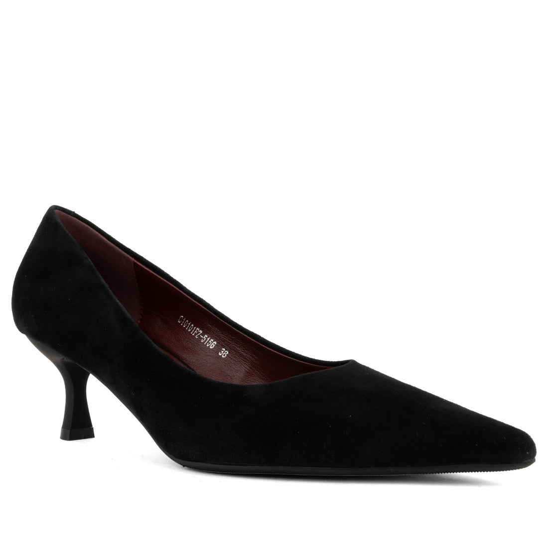 black elegant closed pumps