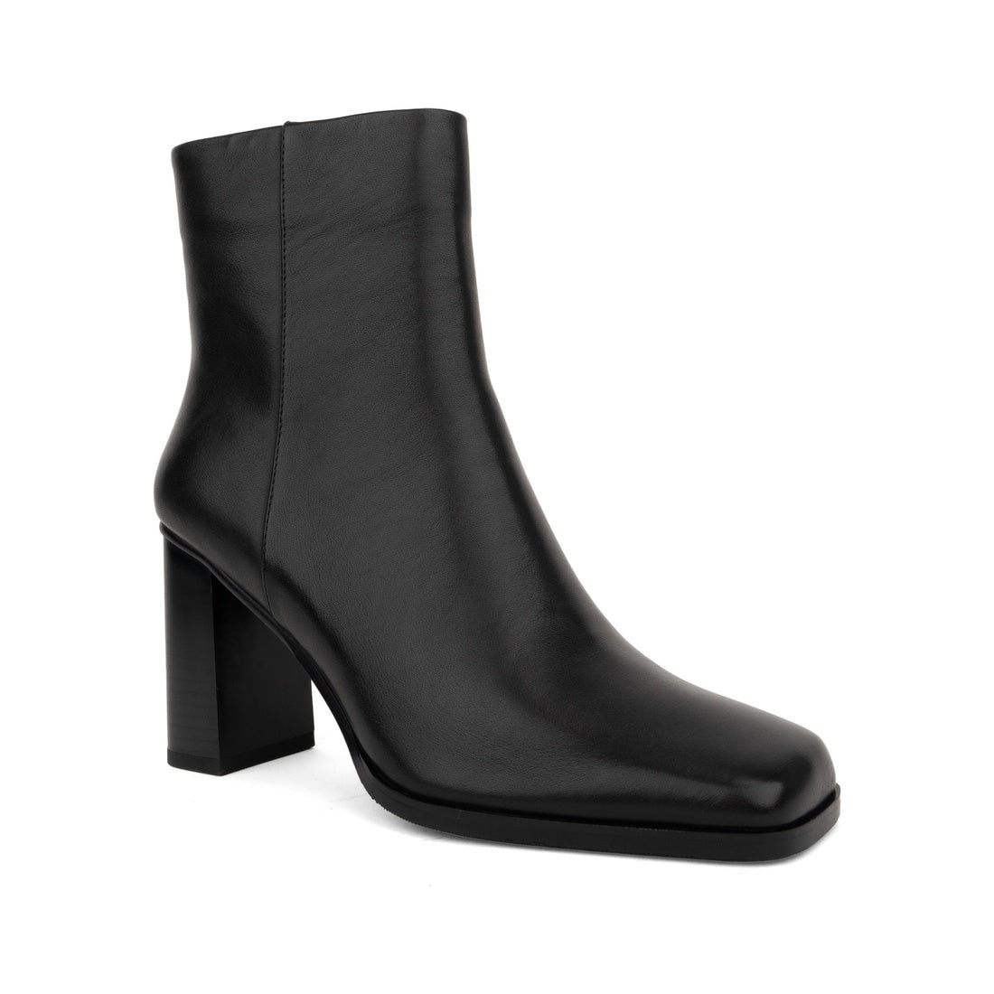 black elegant closed booties