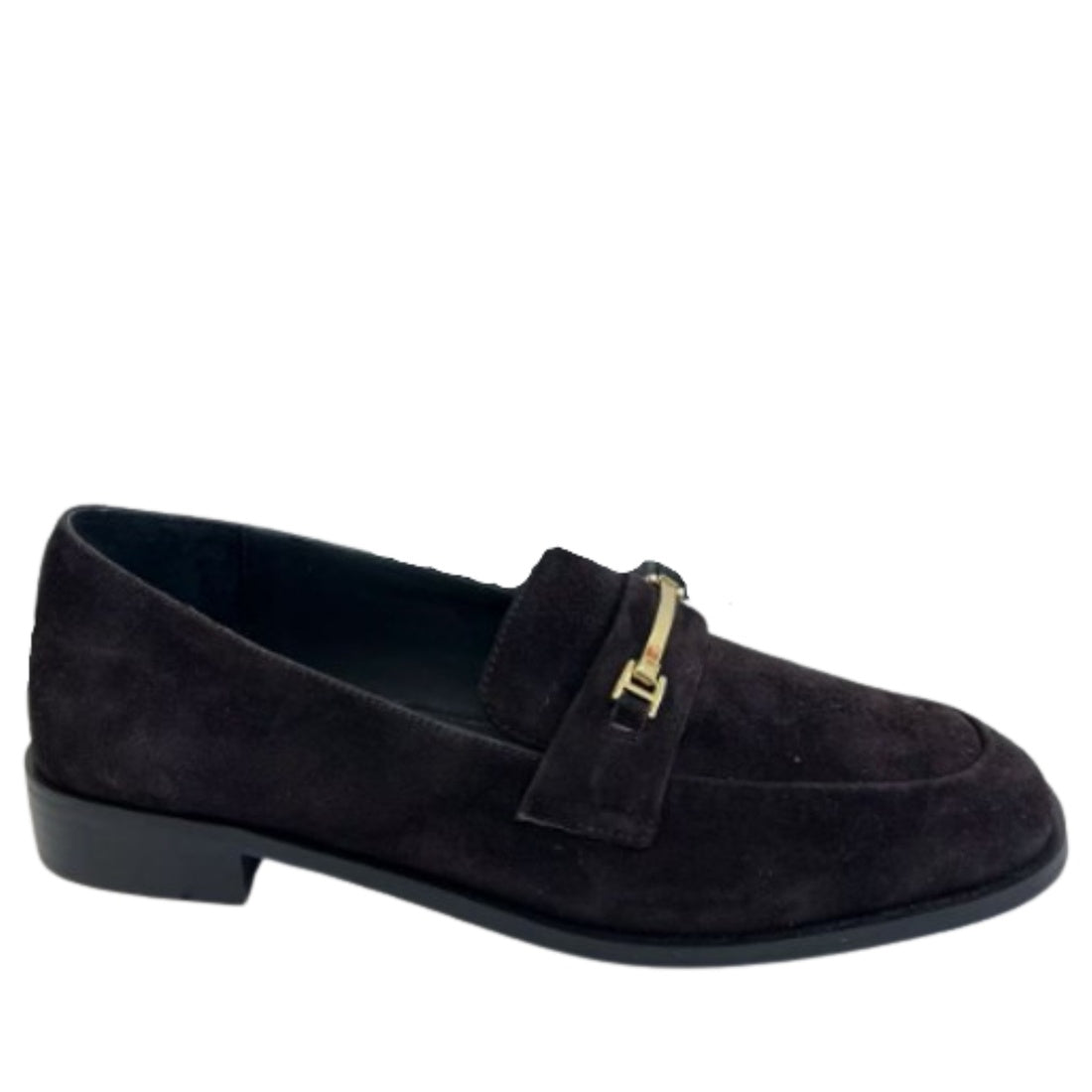 brown casual closed loafers