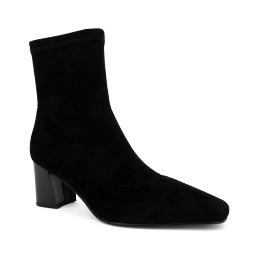 black elegant closed booties