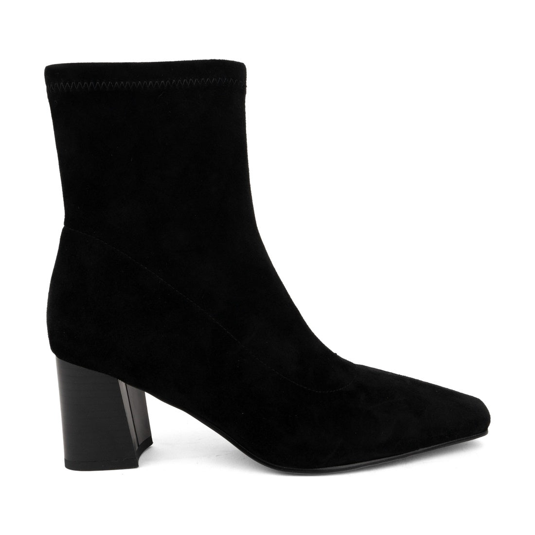 black elegant closed booties