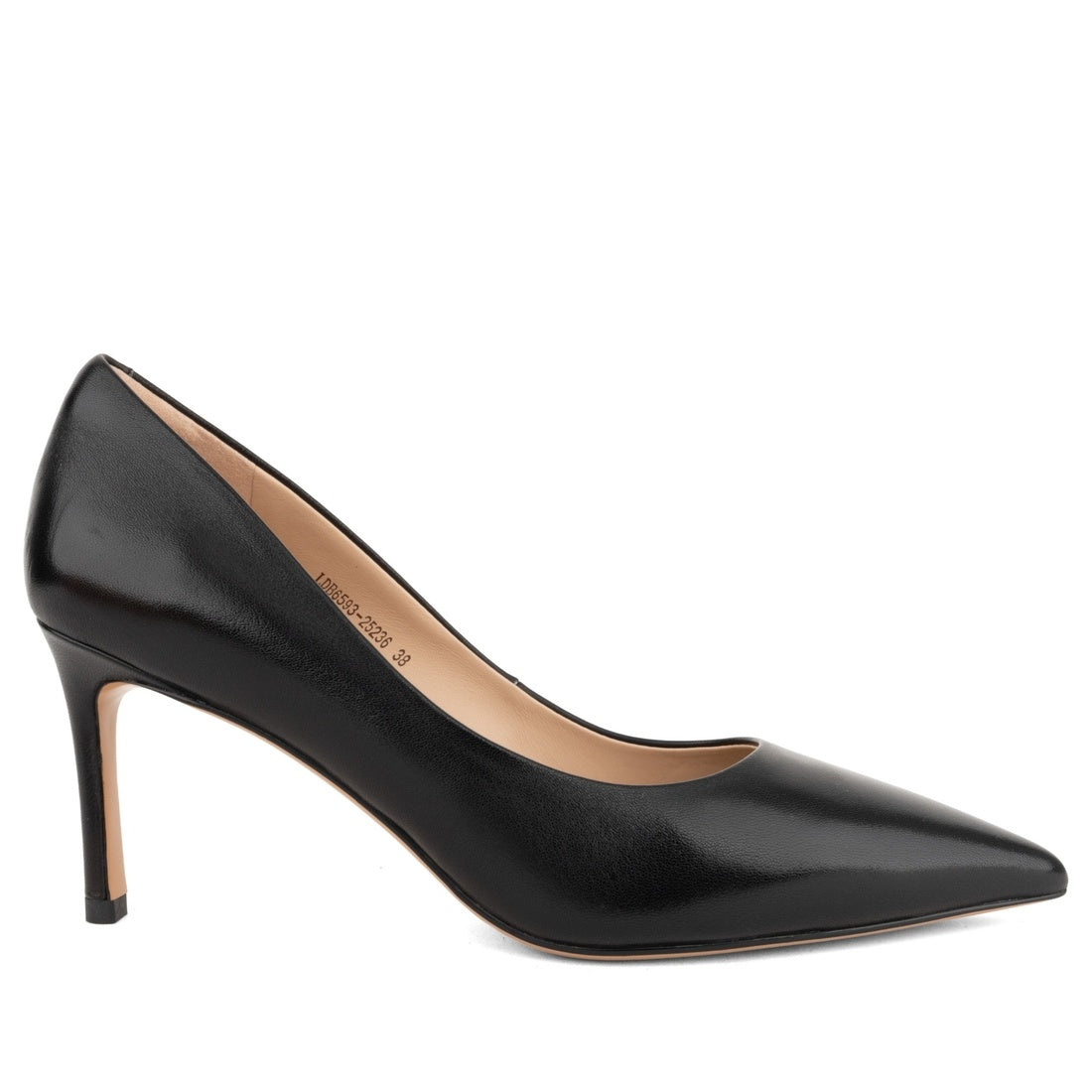 black casual closed pumps