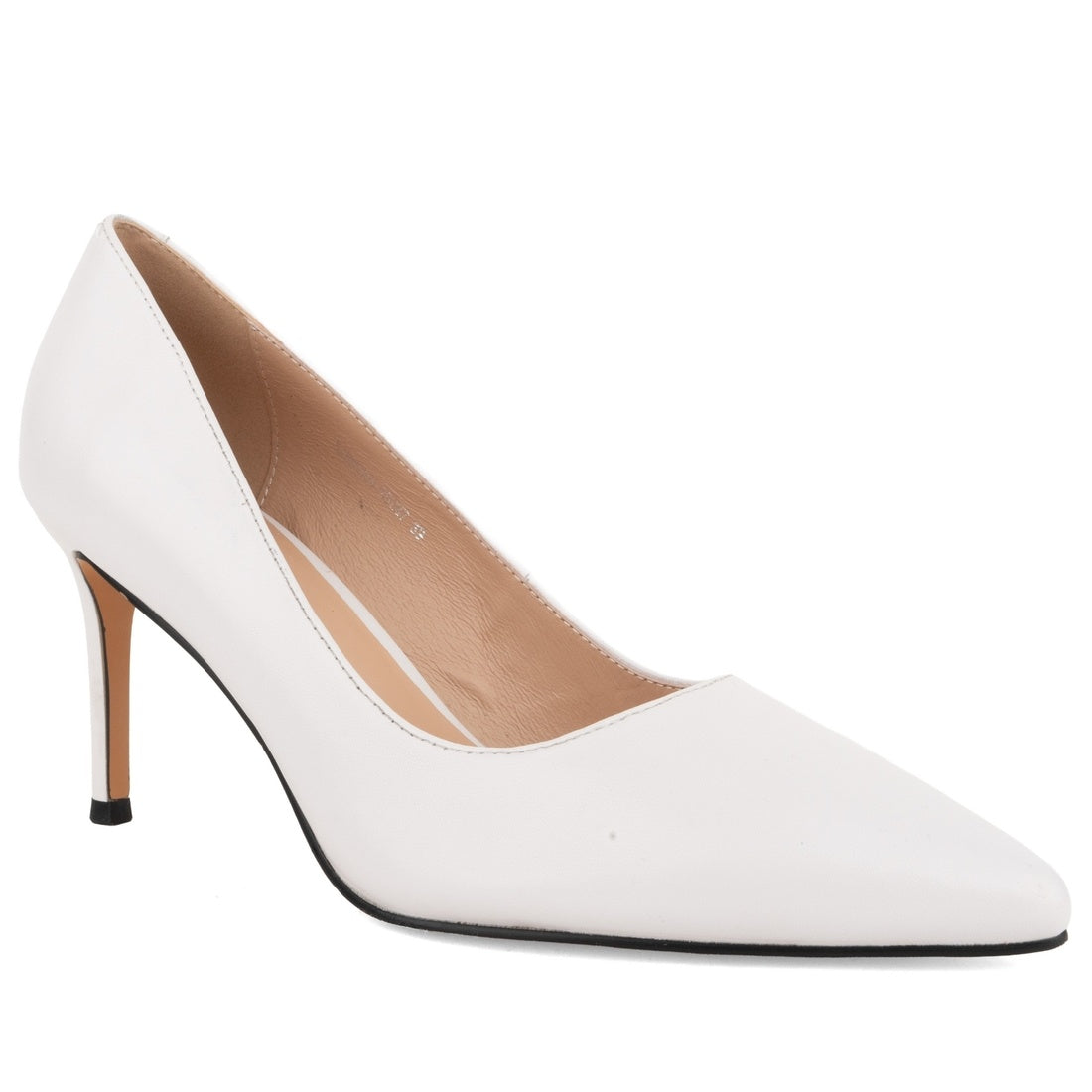 black casual closed pumps