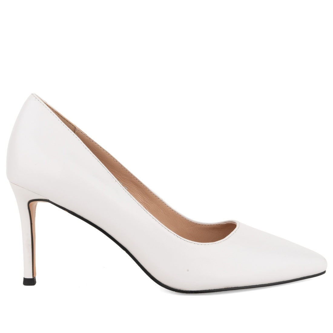 black casual closed pumps