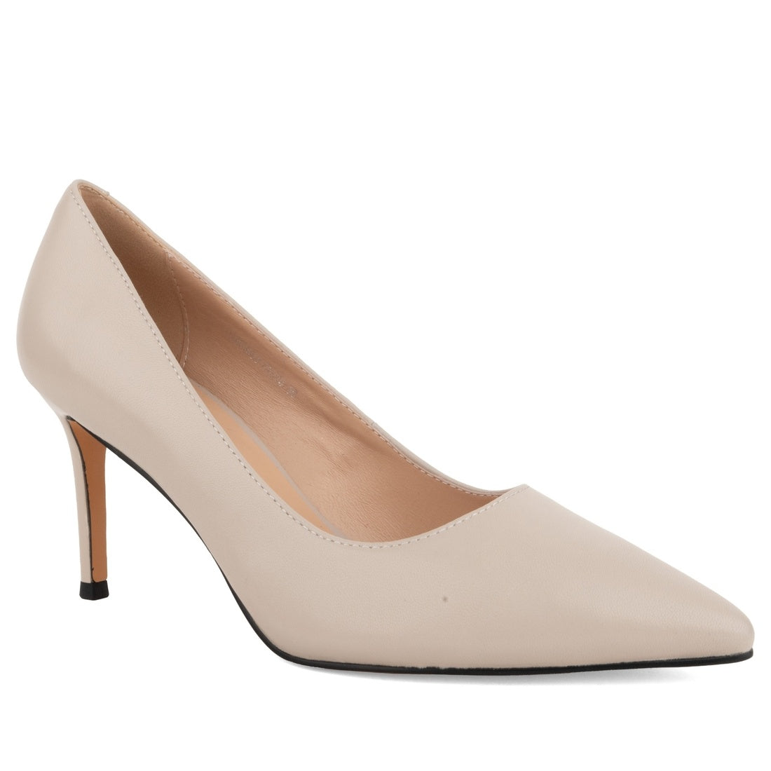 black casual closed pumps