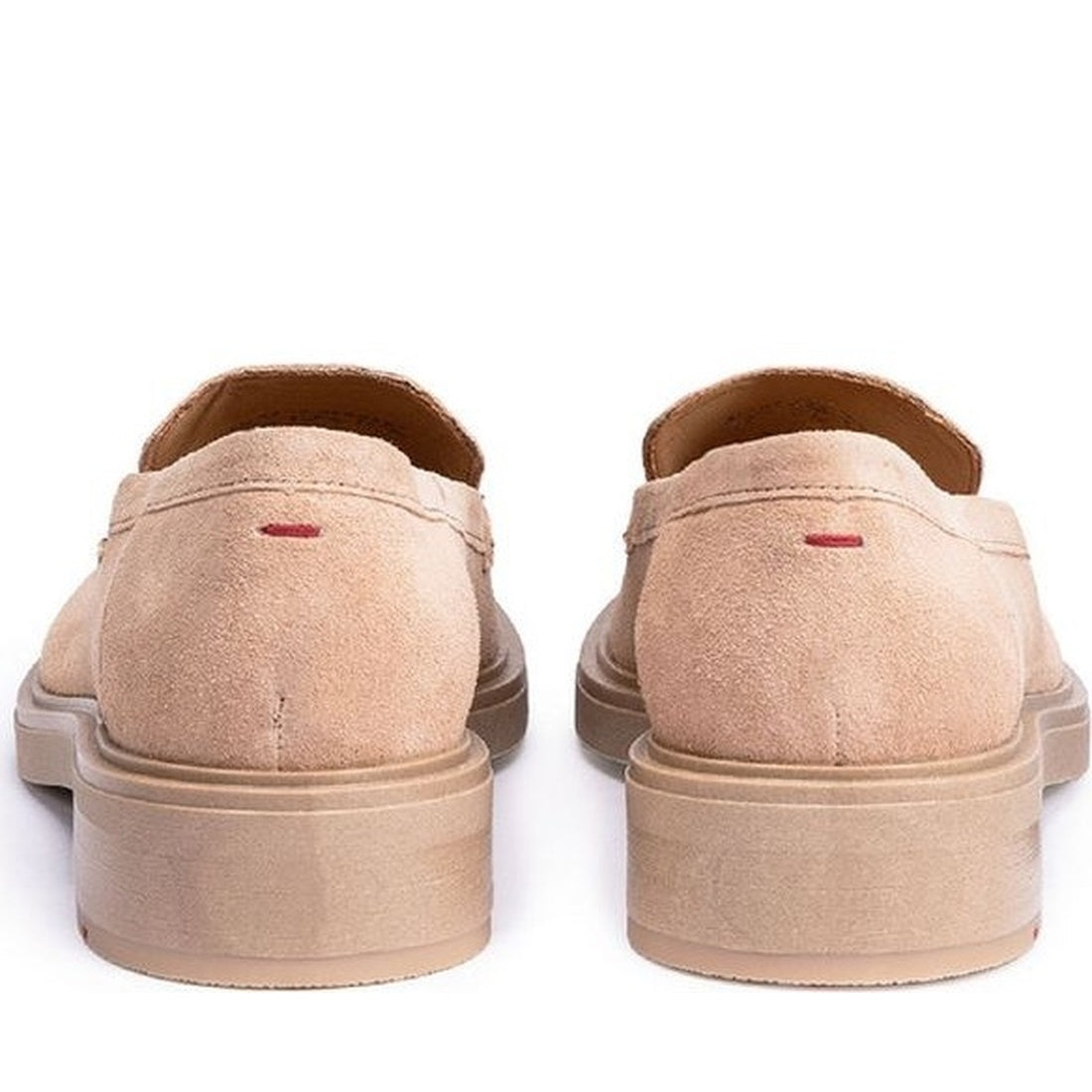 beige casual closed loafers