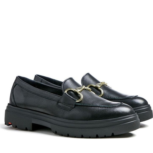 schwarz casual closed loafers