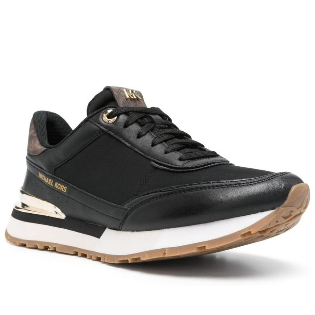 black casual closed sneakers