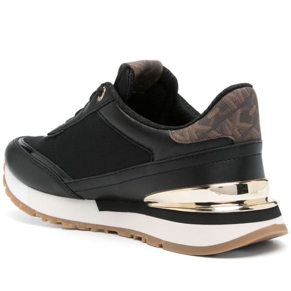 black casual closed sneakers