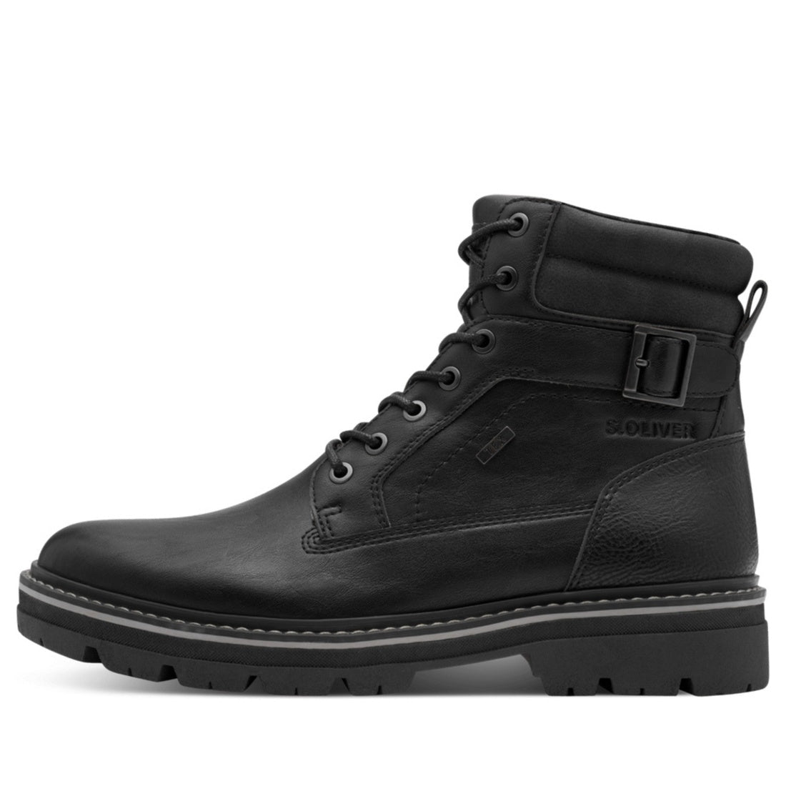 black casual closed booties