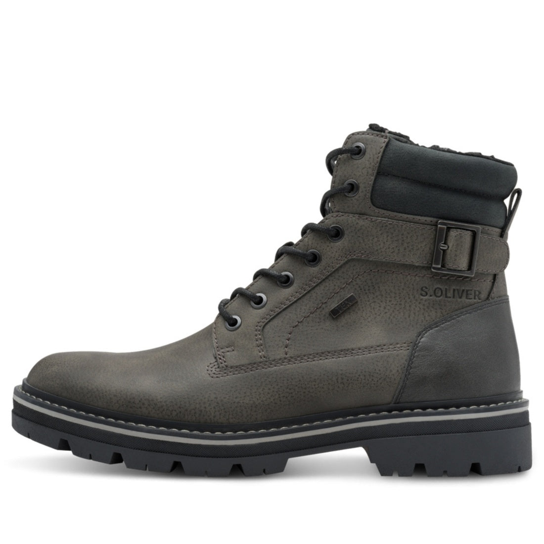 grey casual closed booties