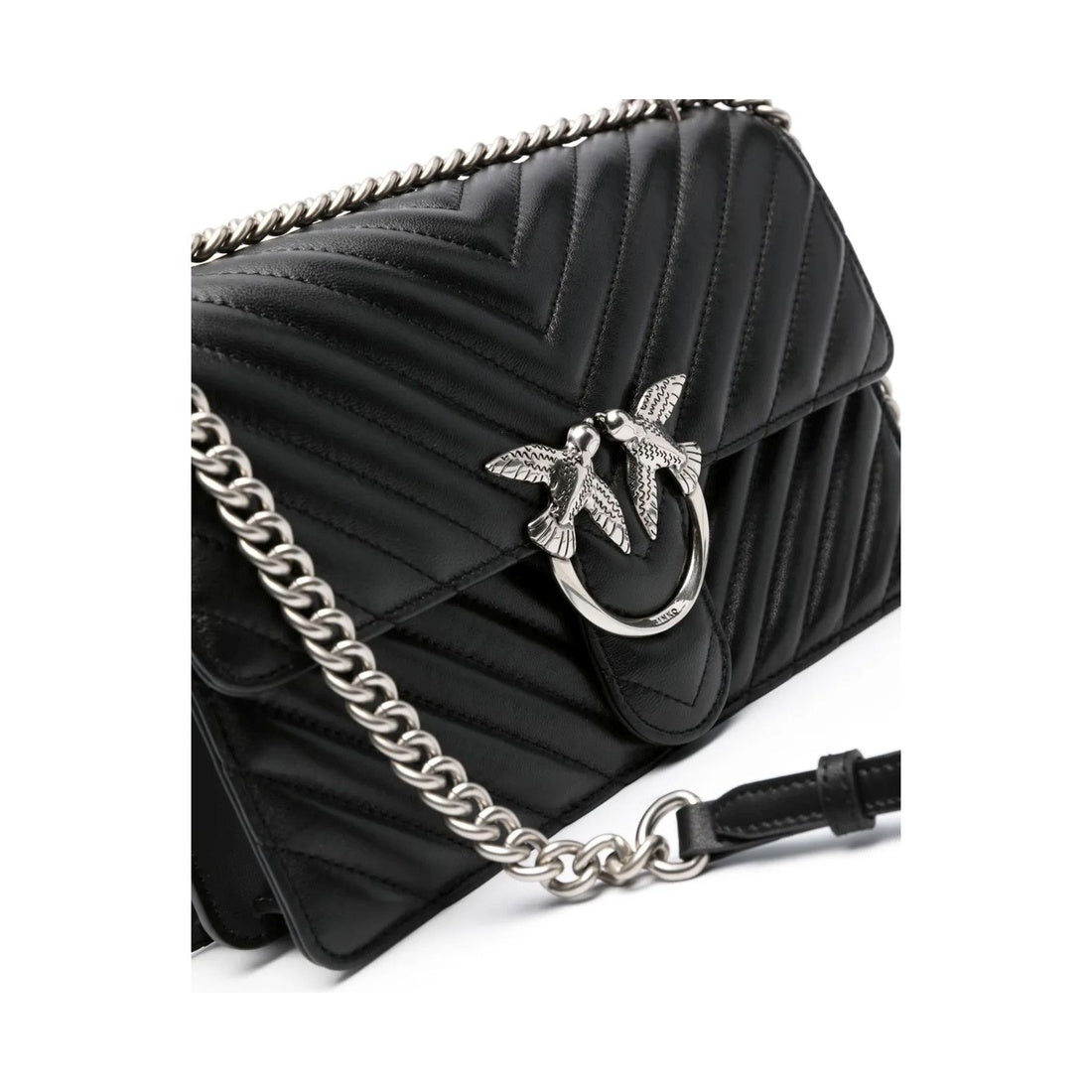 love bird quilted shoulder bag