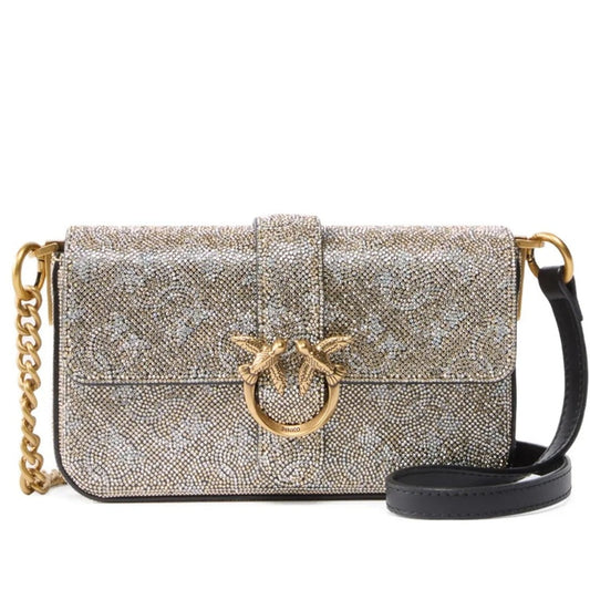 love one slouchy baby monogram shoulder bag