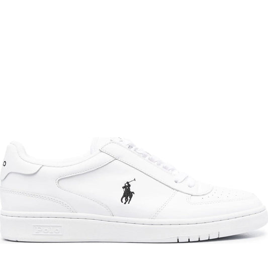 low top lace sneakers white