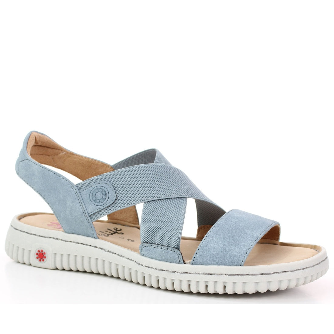 blue casual sandals