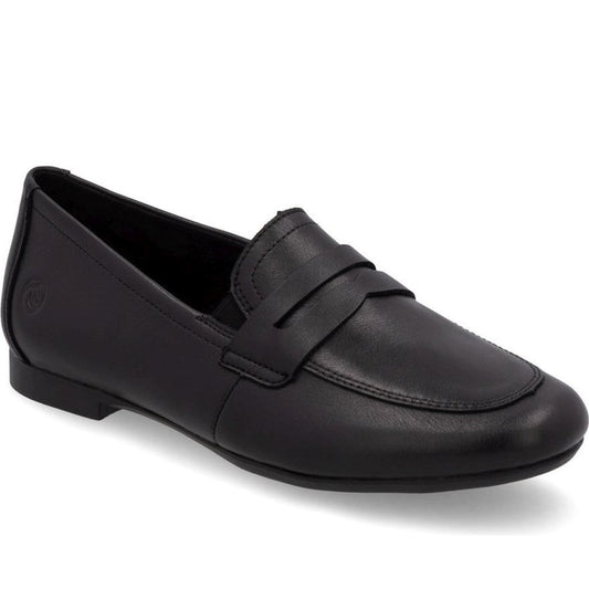 black casual closed loafers