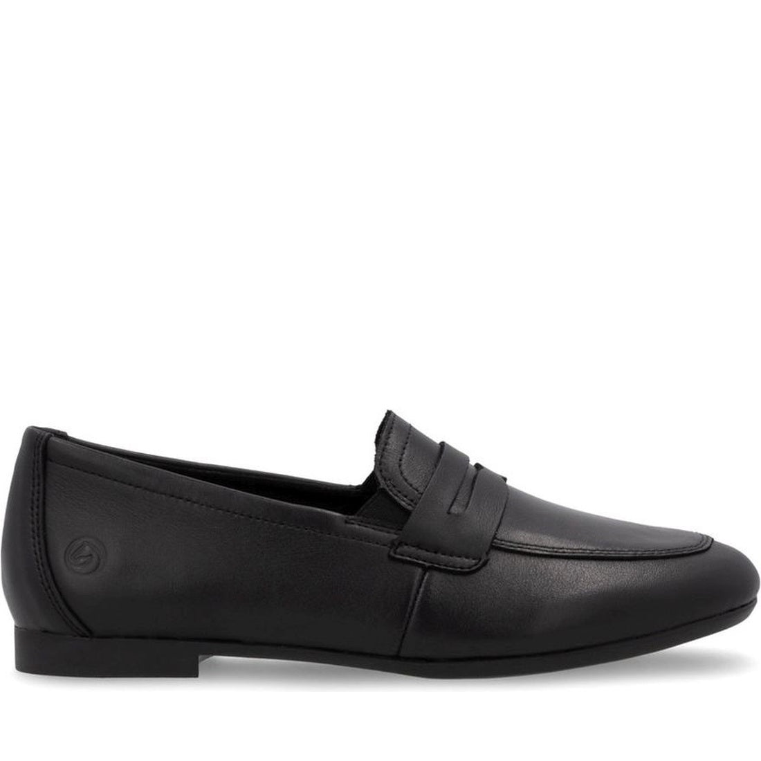 black casual closed loafers