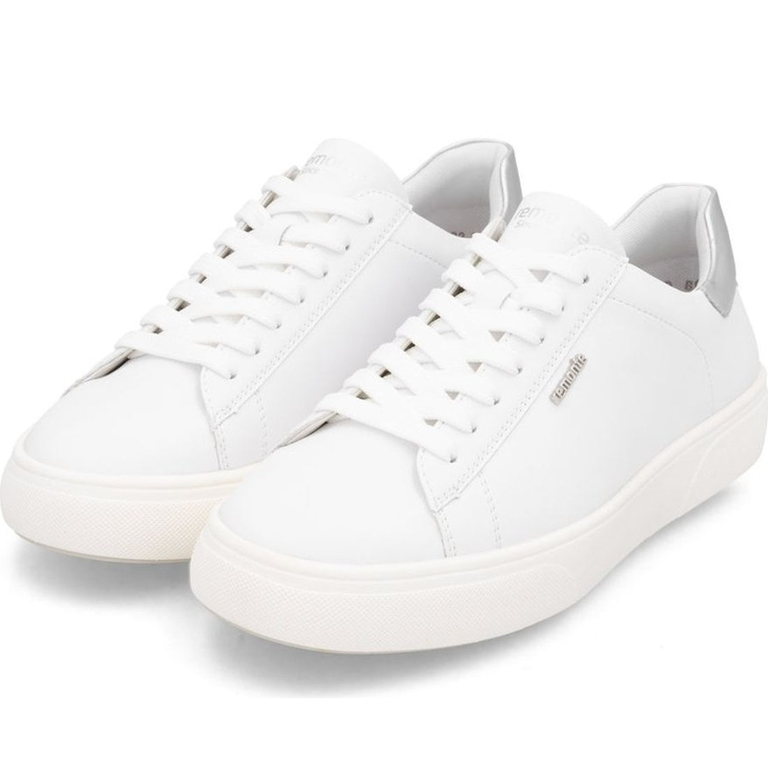 white casual closed sneakers