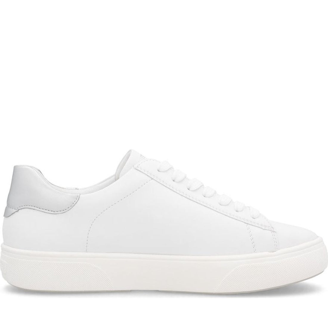 white casual closed sneakers