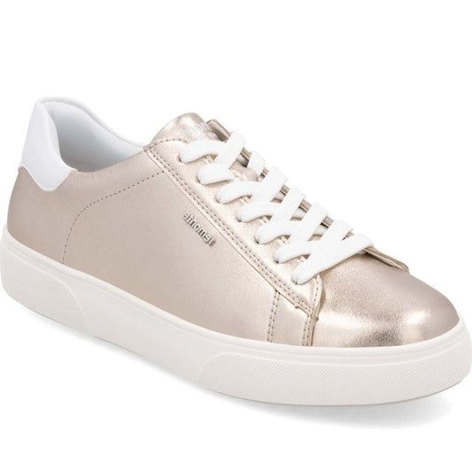 silver casual closed sneakers