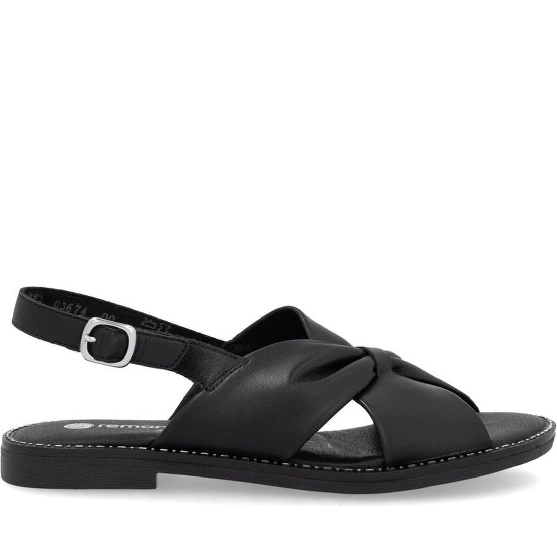 black casual open sandals