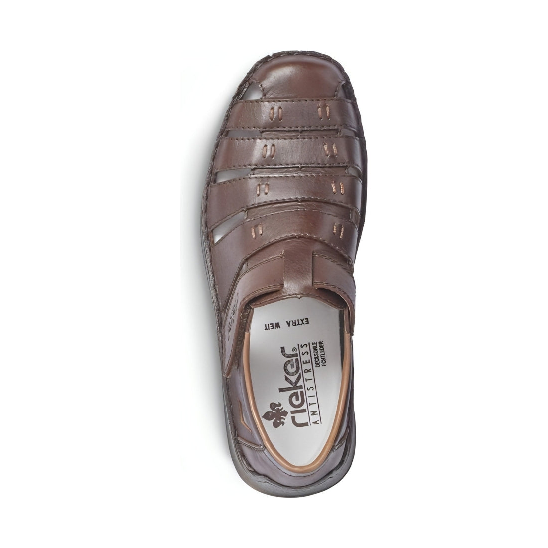 brown casual part-open sandals