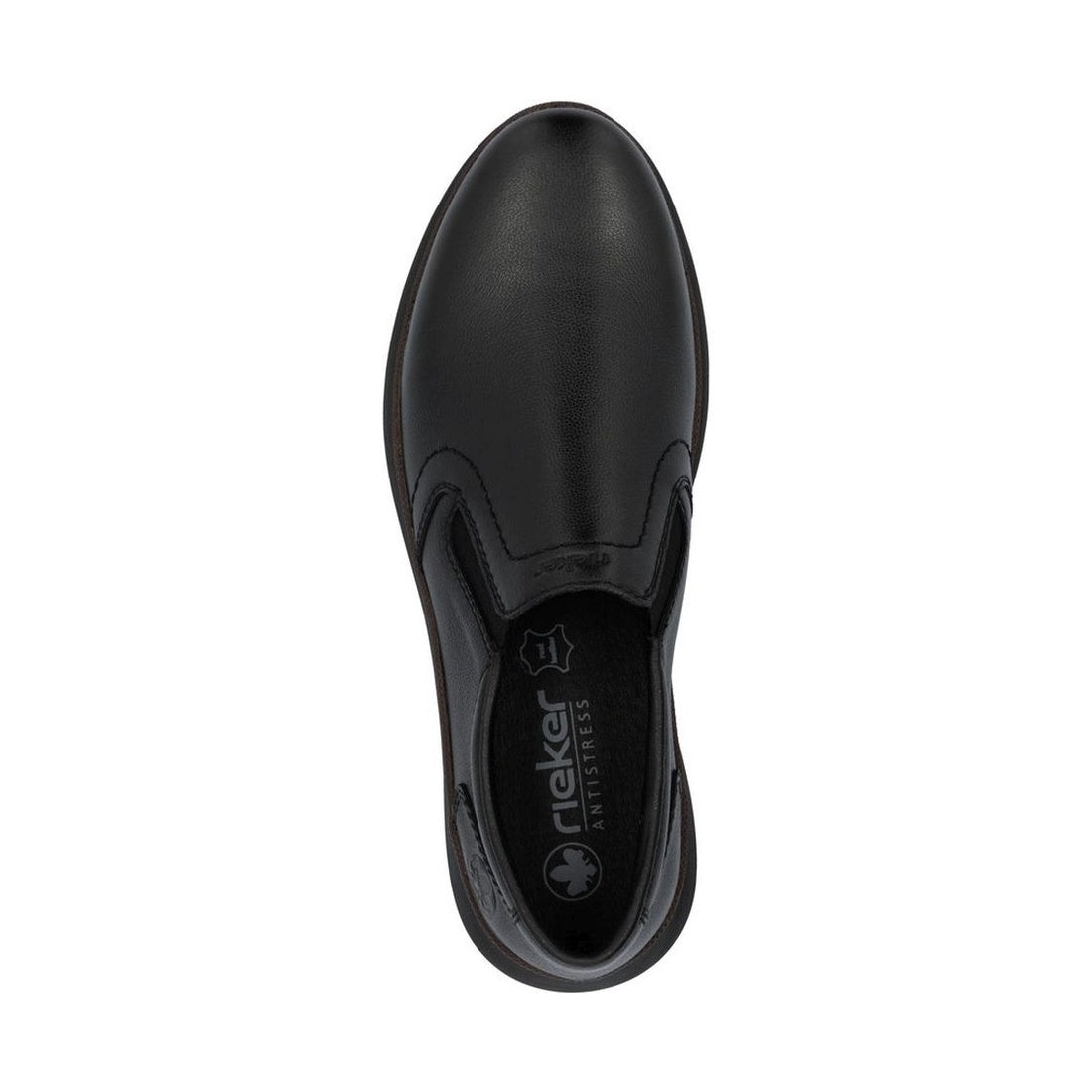 black casual closed formal shoes