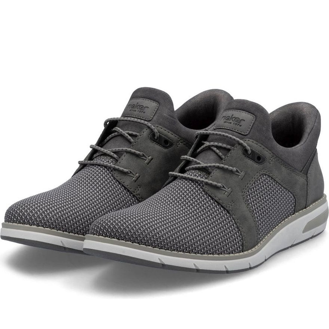 grey casual closed sneakers