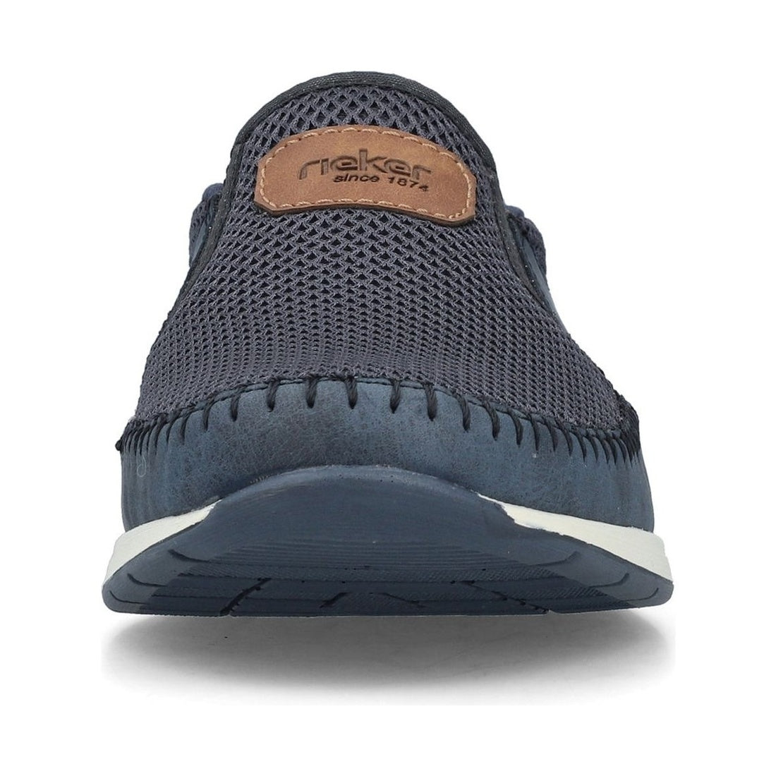 blue casual closed loafers