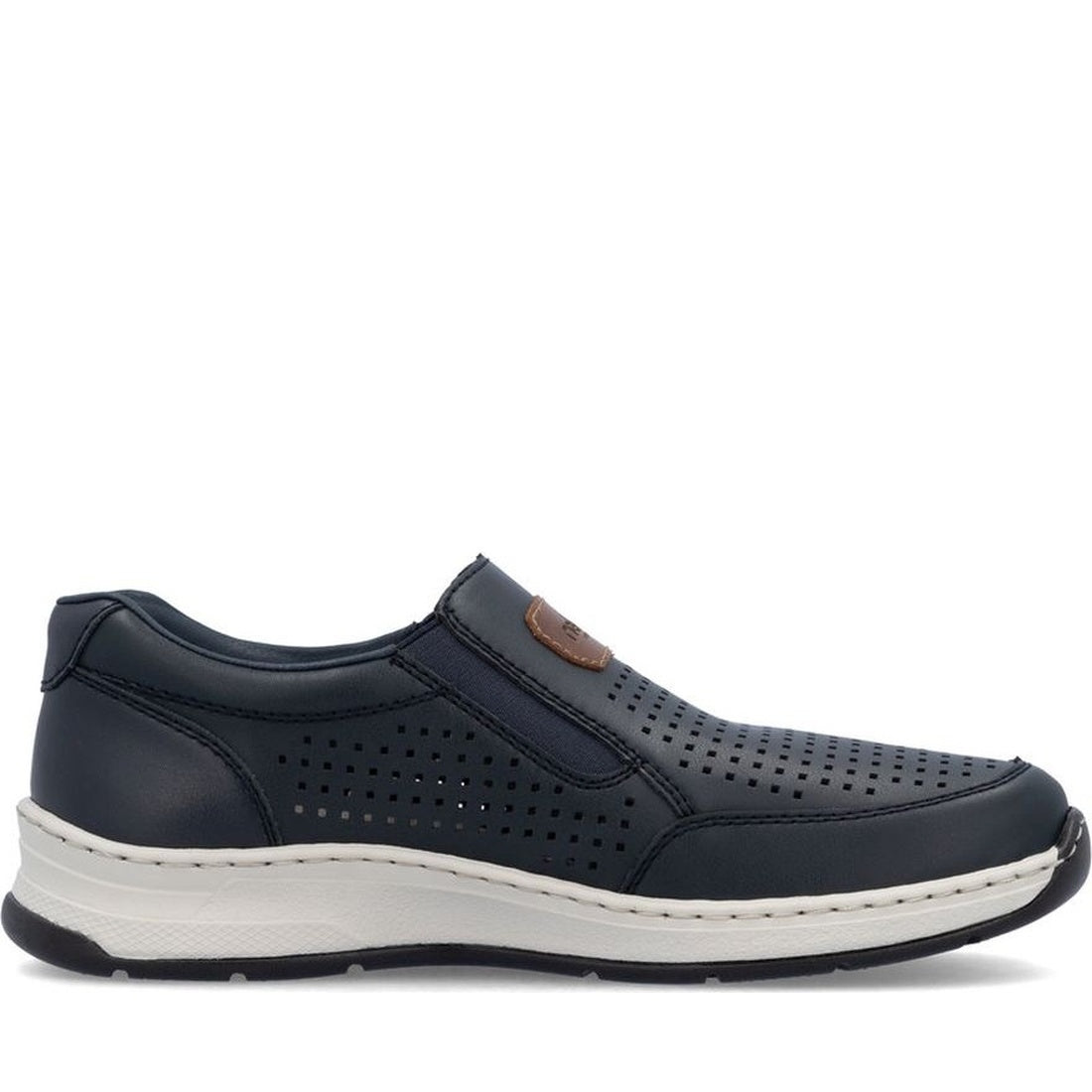 blue casual closed loafers