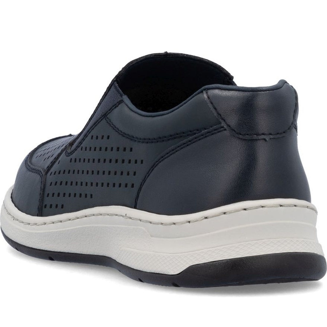 blue casual closed loafers