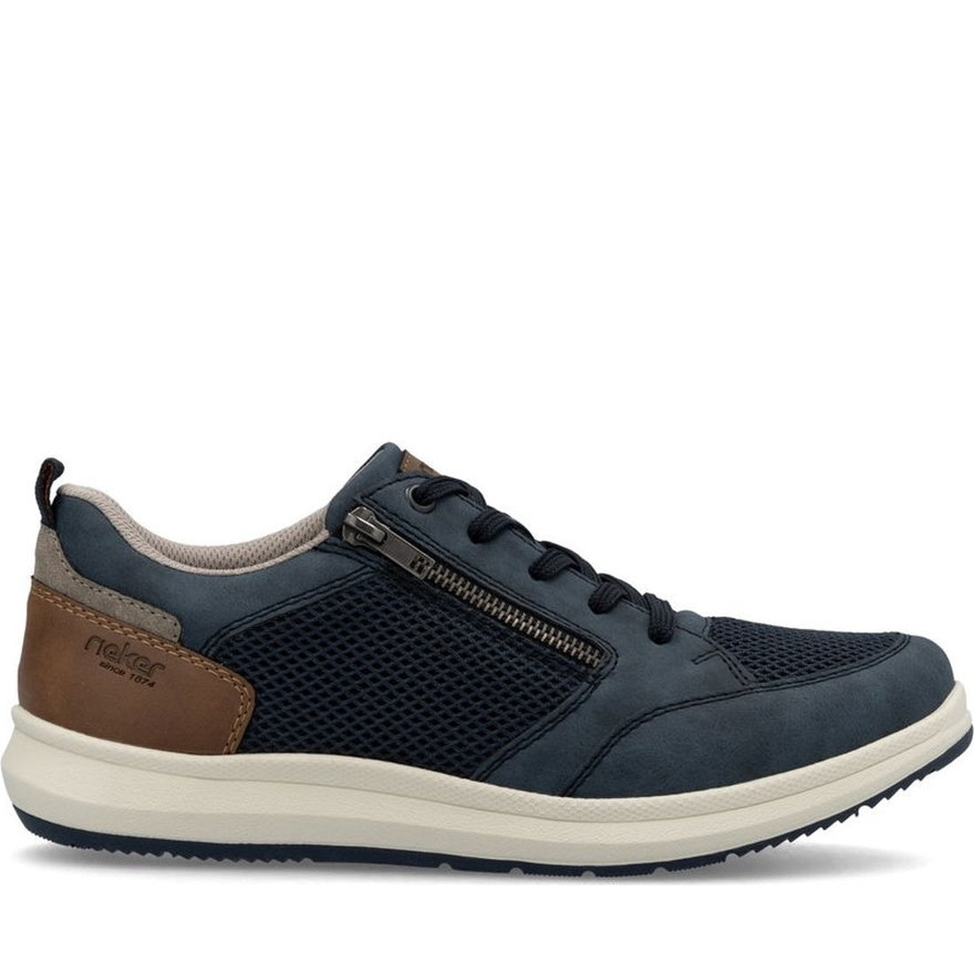 blue casual closed sneakers