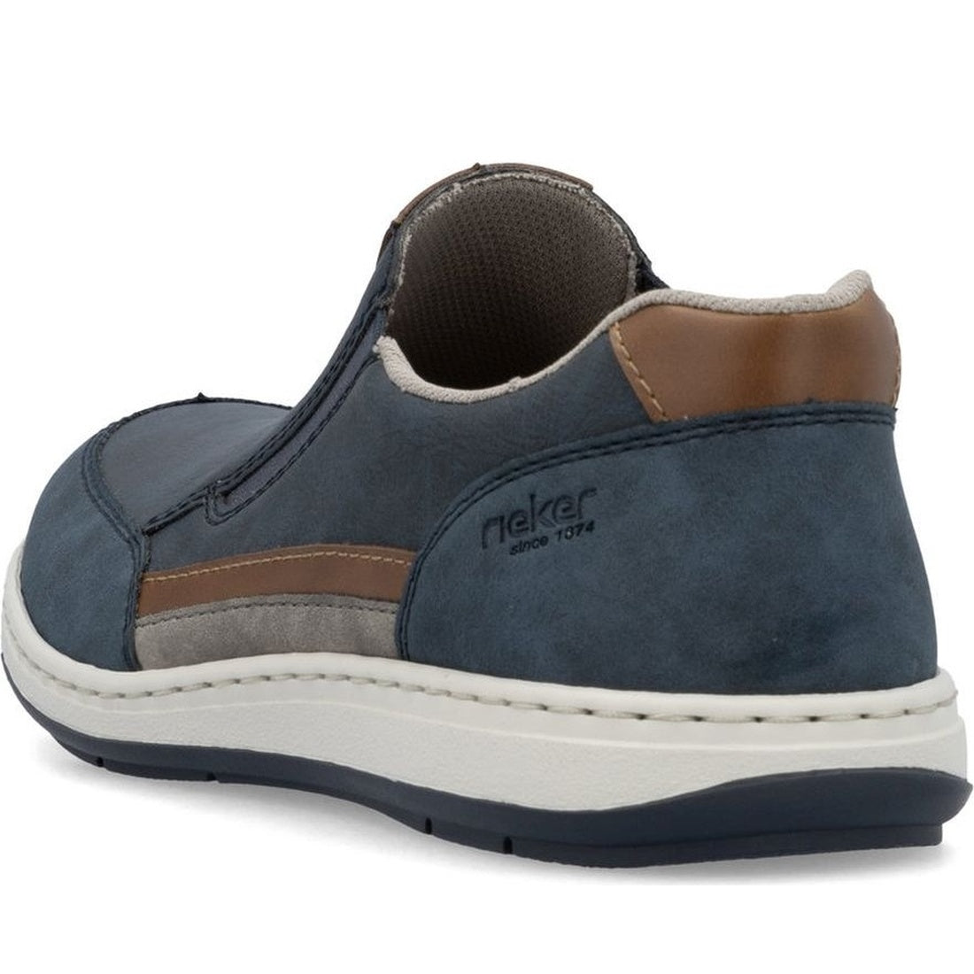 blue casual closed loafers