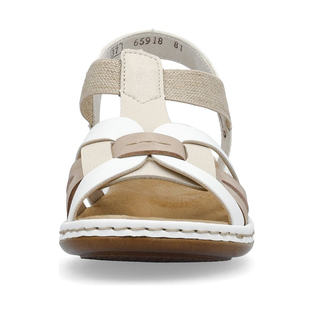 white casual open sandals