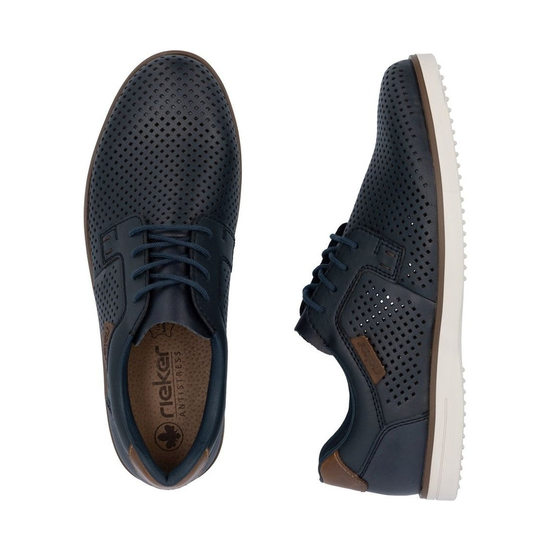 blue casual closed sneakers