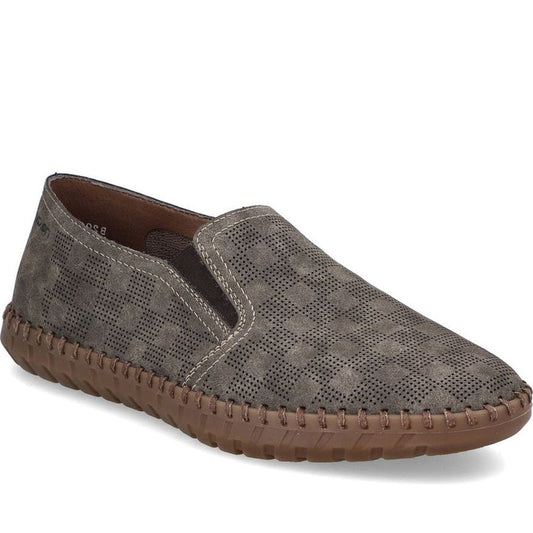brown casual closed slipper
