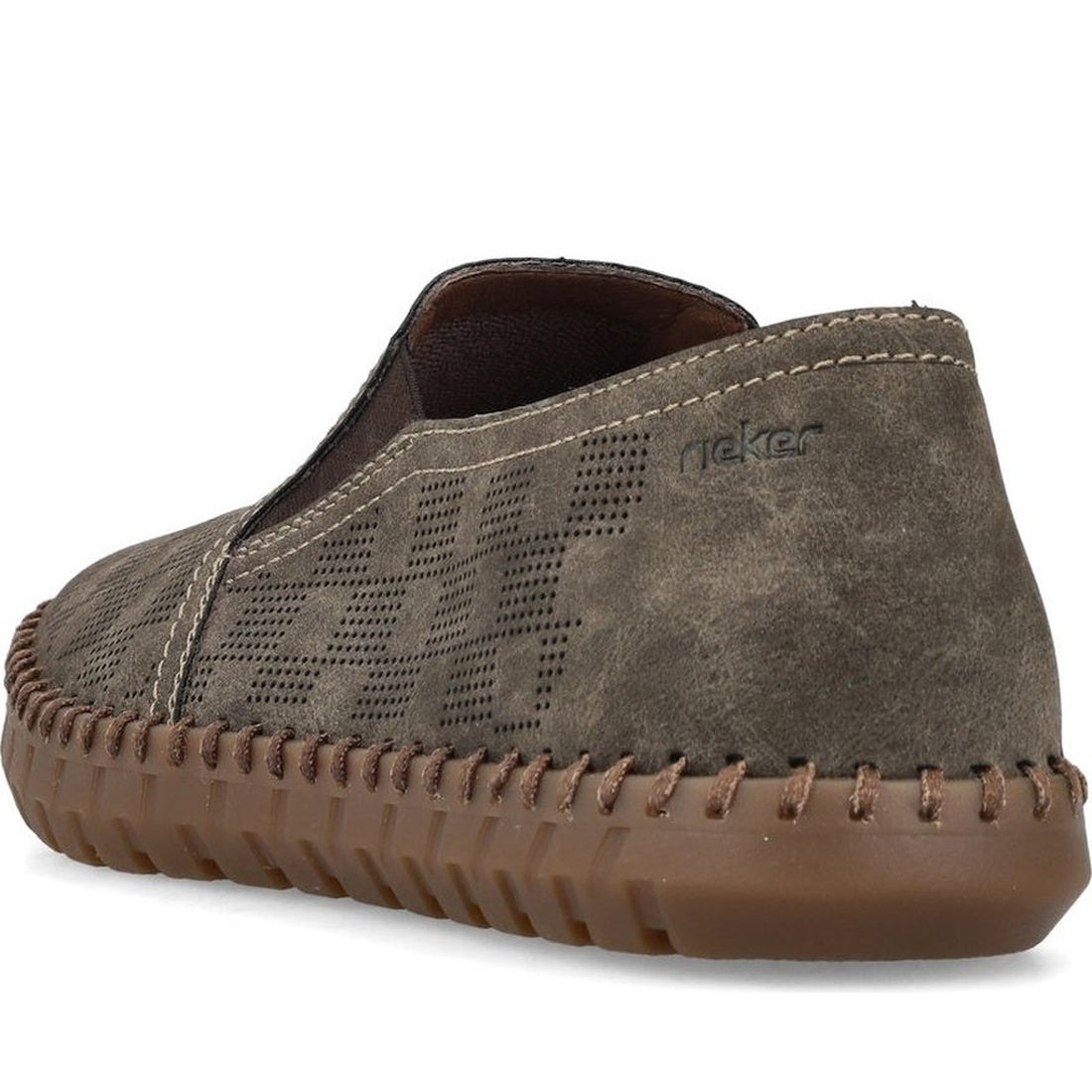 brown casual closed slipper