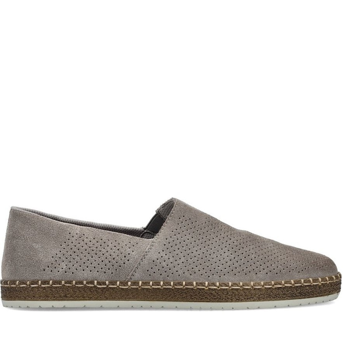 grey casual closed slipper