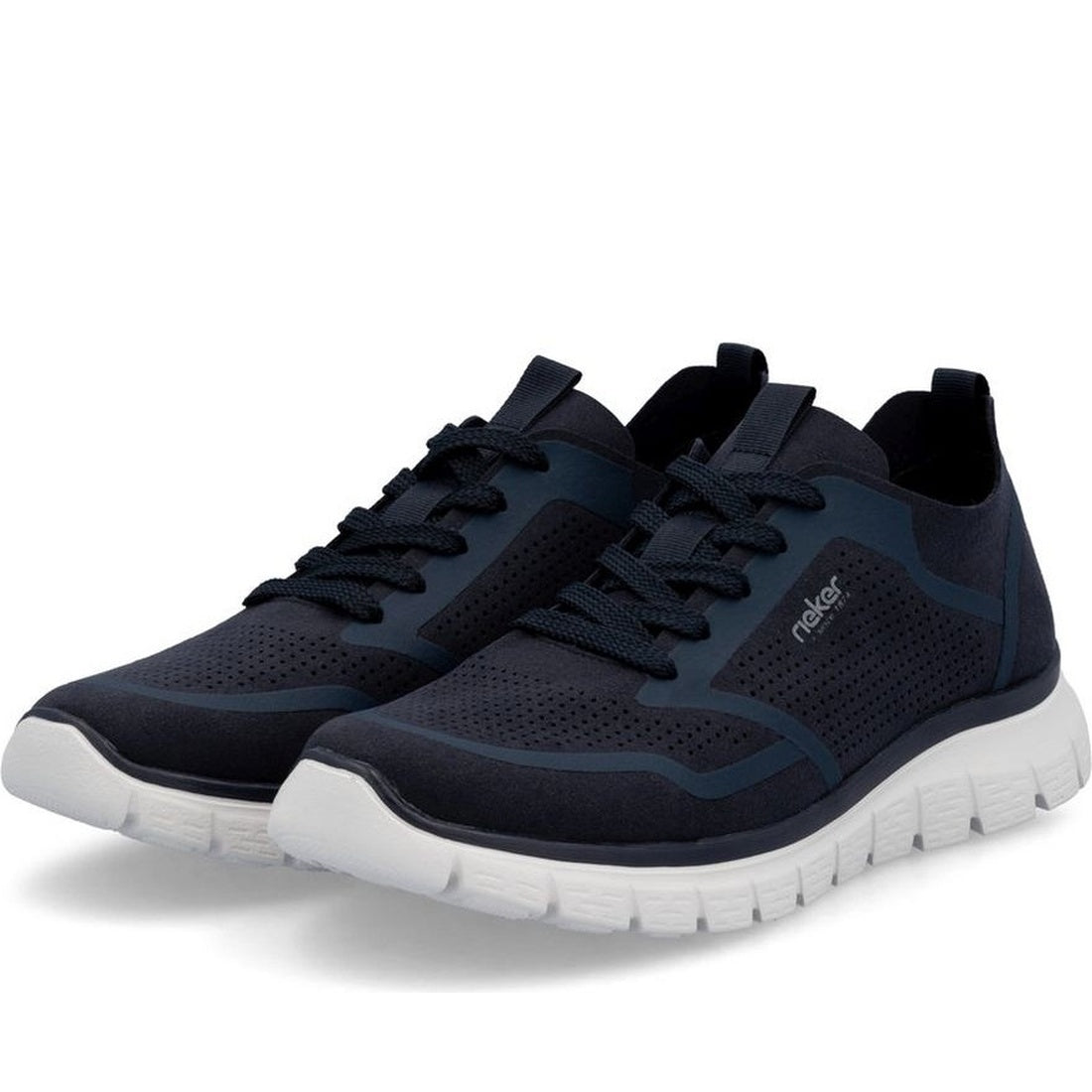 blue casual closed sneakers