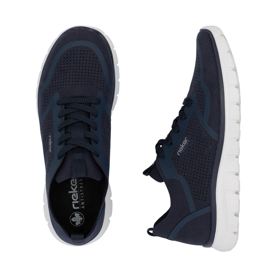 blue casual closed sneakers