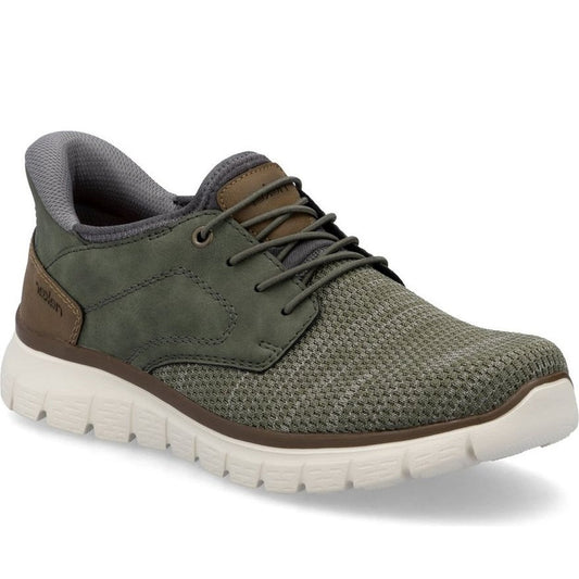green casual closed sneakers