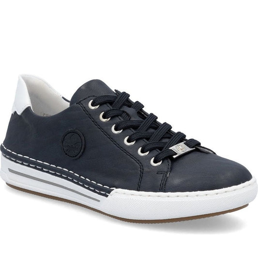 blue casual closed sneakers