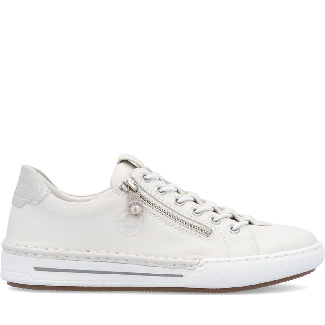 white casual closed sneakers