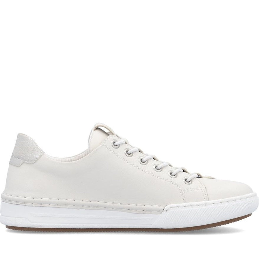 white casual closed sneakers